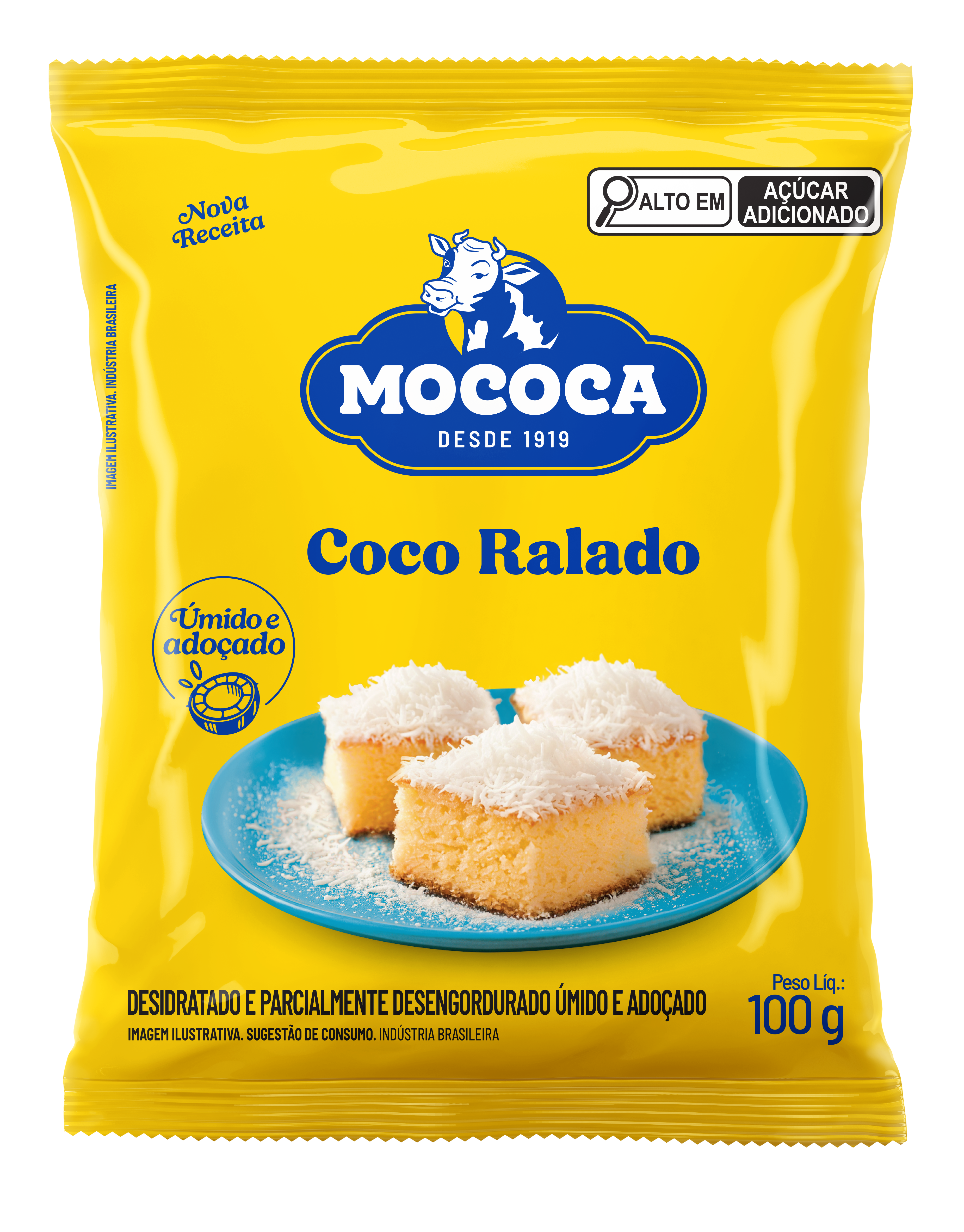 Coco Ralado Úmido Adoçado 100g