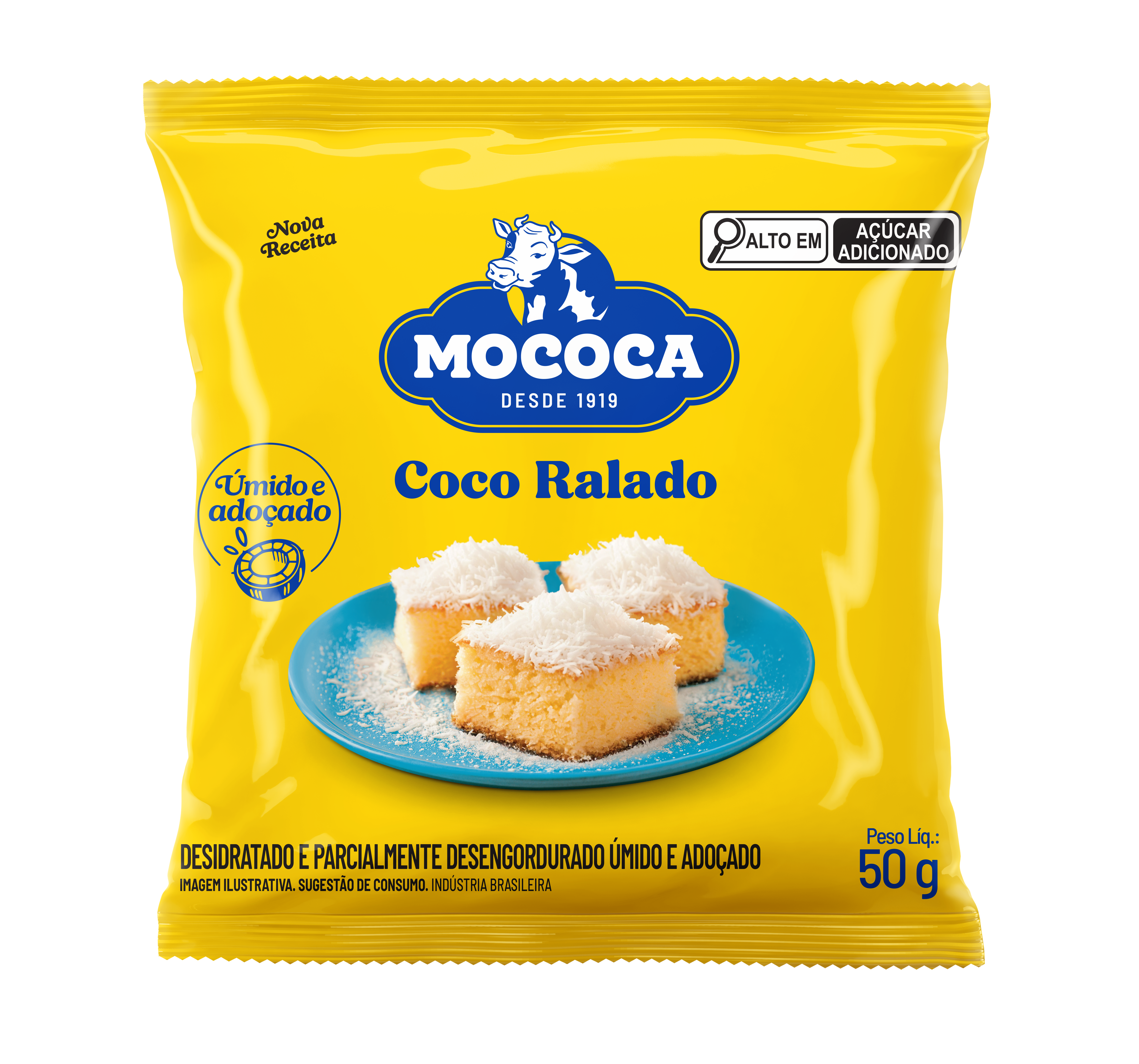 Coco Ralado Úmido Adoçado 50g