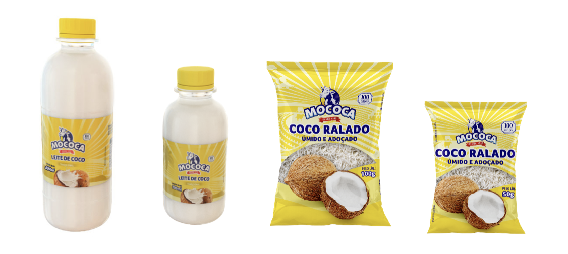 Mococa relança produtos da linha de coco com embalagens sustentáveis e econômicas